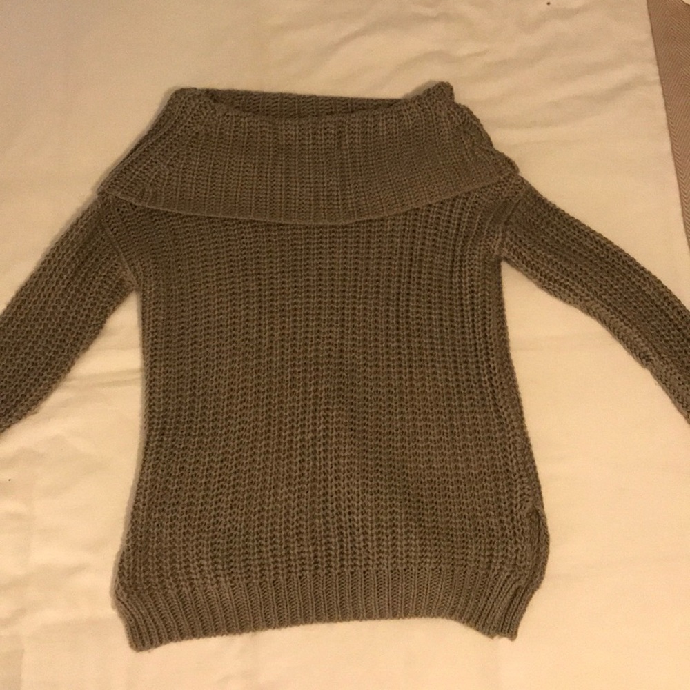 Off the shoulder sweater